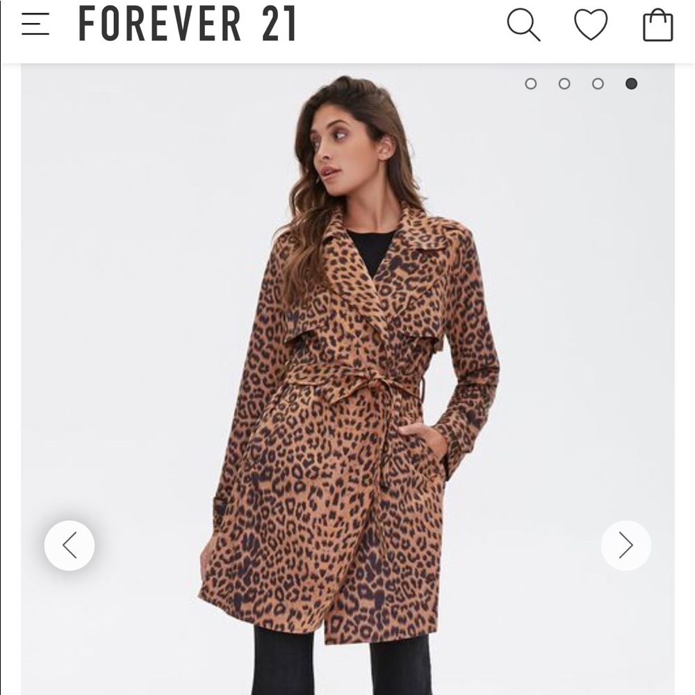 Leopard Print Wrap Jacket - image 2